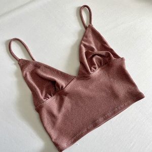 Urban Outfitters, Small rose sparkly crop top. NEW WITH TAGS!